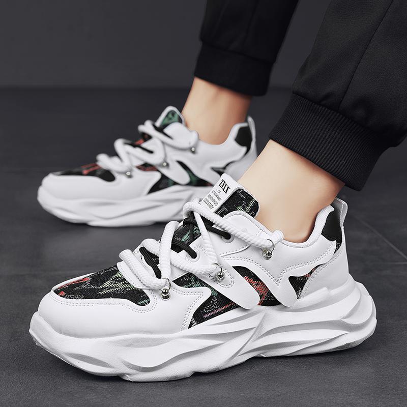 Мужская обувь Повседневная обувь Кроссовки Летние Скейтборд Уличные Платформа Бег Спорт Дизайнерские Роскошные Деловые Модные Кожаные Теннисные