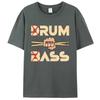 Забавные футболки Drum & Bass / Rum & B-Ass Lovers Drummer Leisure для мужчин, женская хлопковая футболка с коротким рукавом, повседневные винтажные топы