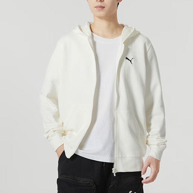 PUMA Jackets Men's White Hooded Moderate Other 678986-65