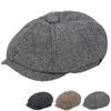 Men's Spring Flat Top Driving Cap Cotton Soft Comfortable Autumn Winter Fashion Newsboy Octagonal Hats Travel Accessories