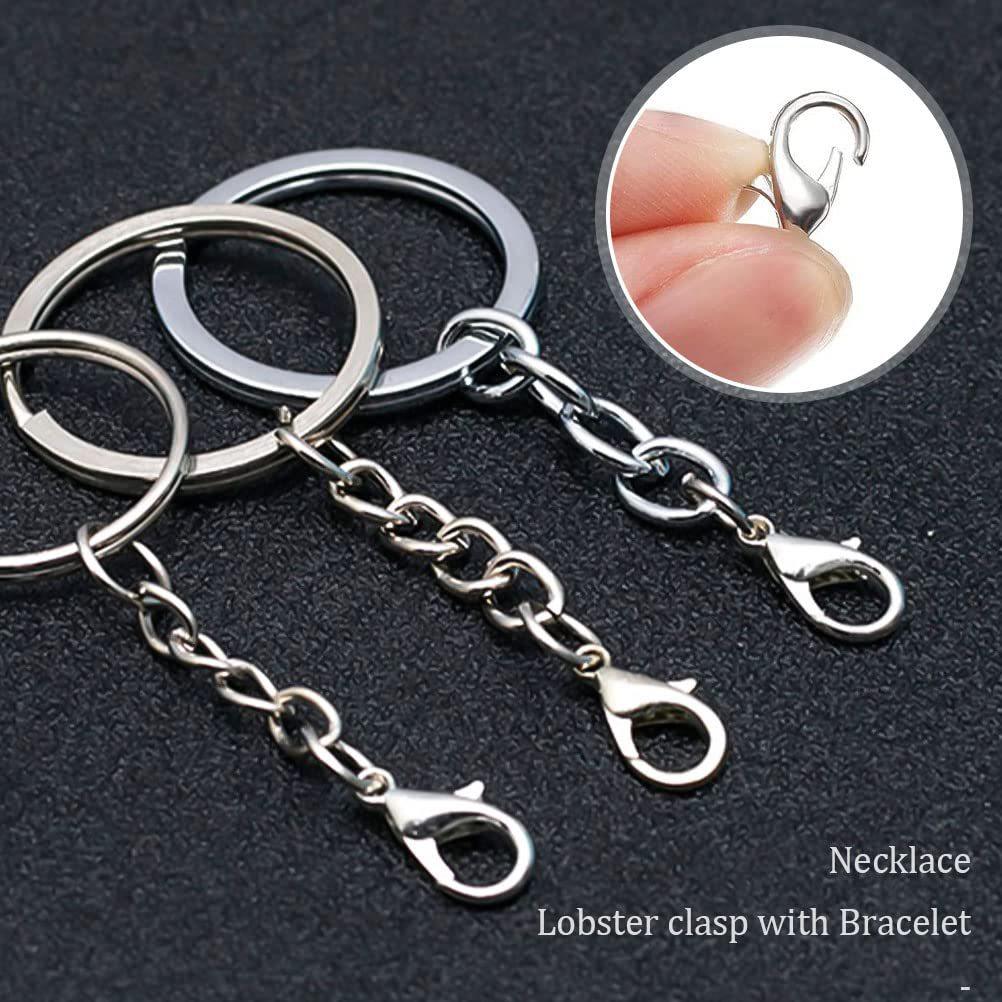 Набор из 240 шт. незамкнутых соединительных колец и 120 шт. застежек-лобстеров для изготовления украшений своими руками