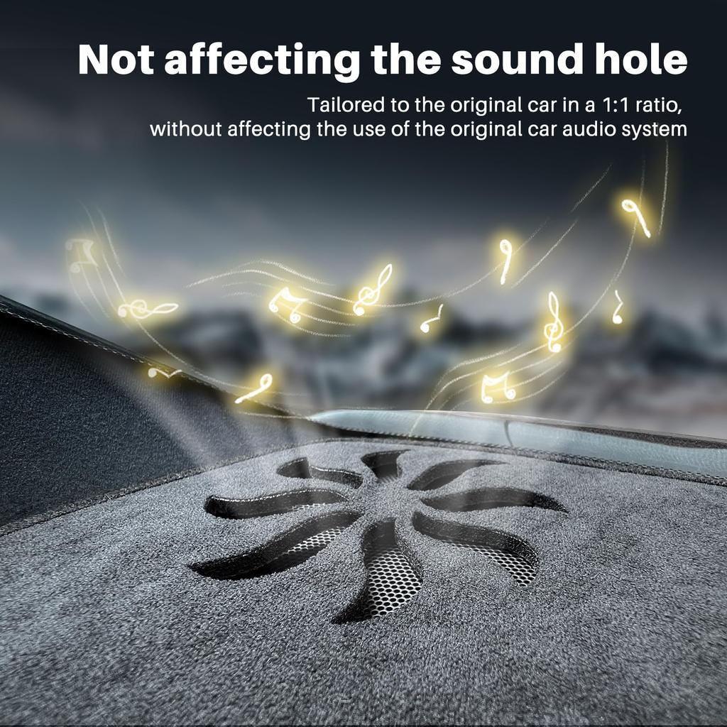 KUNGKIC Dashboard Sun for Lexus RC and RC200t F Sport Version L Cover, Protection, Non-Reflective, Black, 2015-2023 RC300, RC350, RC300h, (Right-Hand