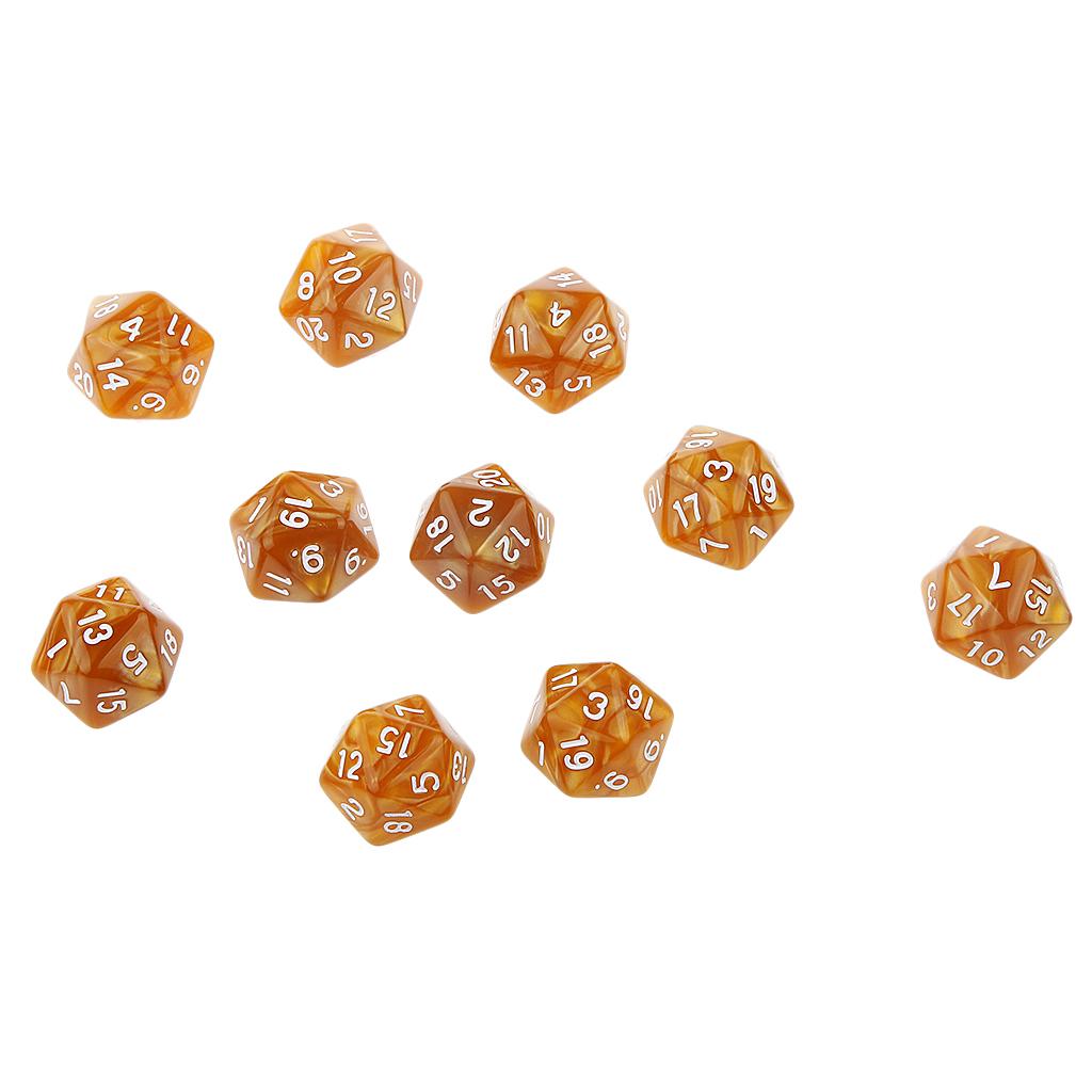 10pcs Twenty Sided D20 Playing Games