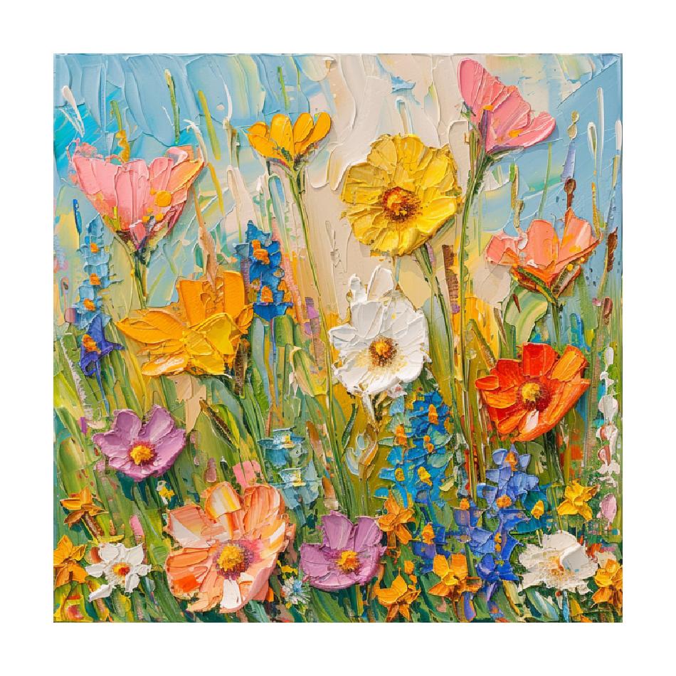 RUOPOTY Painting By Numbers Flowers Kits Handmade Crafts Acrylic Picture Coloring By Numbers Diy Gift For Home Decors