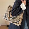 Large Capacity Single Shoulder Tote Bag for Women Ethnic Style Mommy Bag College Student Handbag