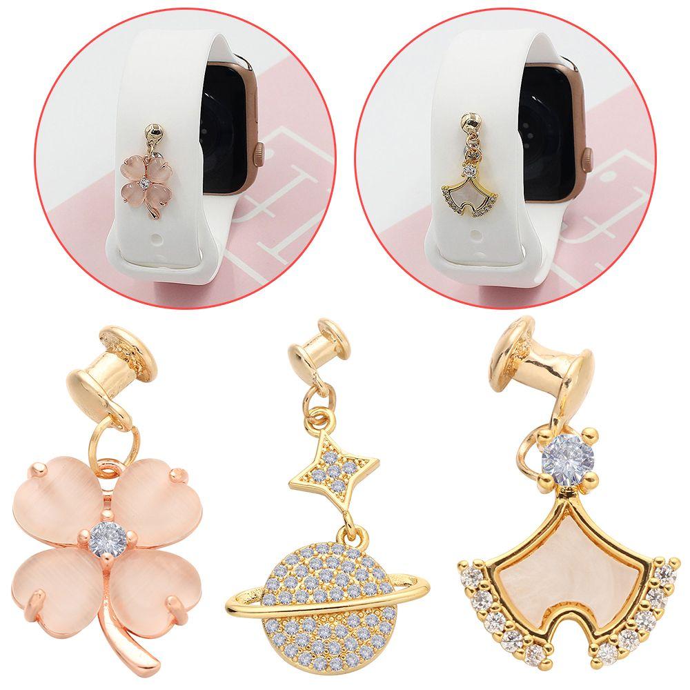 Для Apple Watch силиконовый браслет подвески ремешок для часов орнамент ремешок для часов декоративные ногти