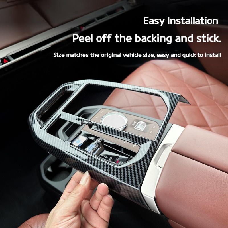 For BMW IXG08 -2025 modification central control gear panel carbon fiber pattern interior gear decoration auto accessories