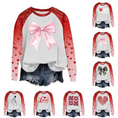 Женская модная толстовка с длинным рукавом и круглым вырезом с принтом