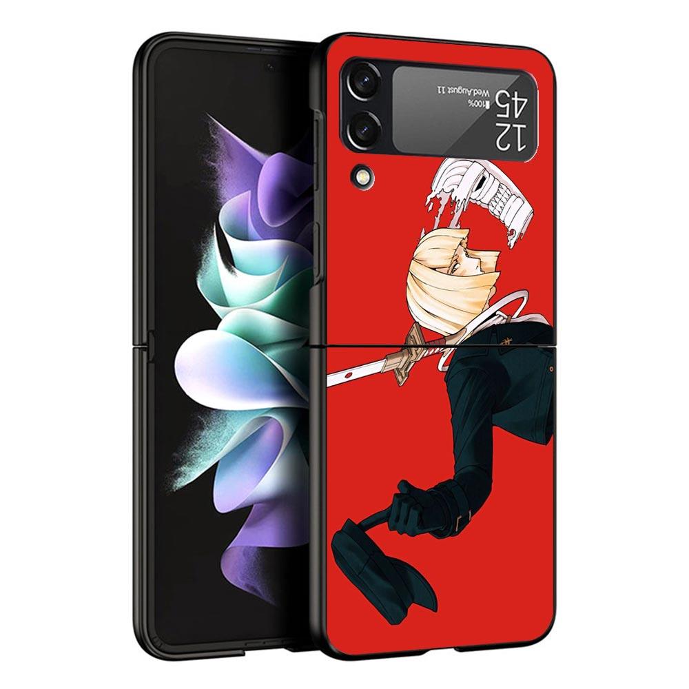 Чехол для телефона Bleach Shinji Hirako Black для Samsung ZFlip7 ZFlip6 ZFlip5 ZFlip4 ZFlip3 5G Жесткий Защитный Galaxy Z Flip 3 4 5 6 7
