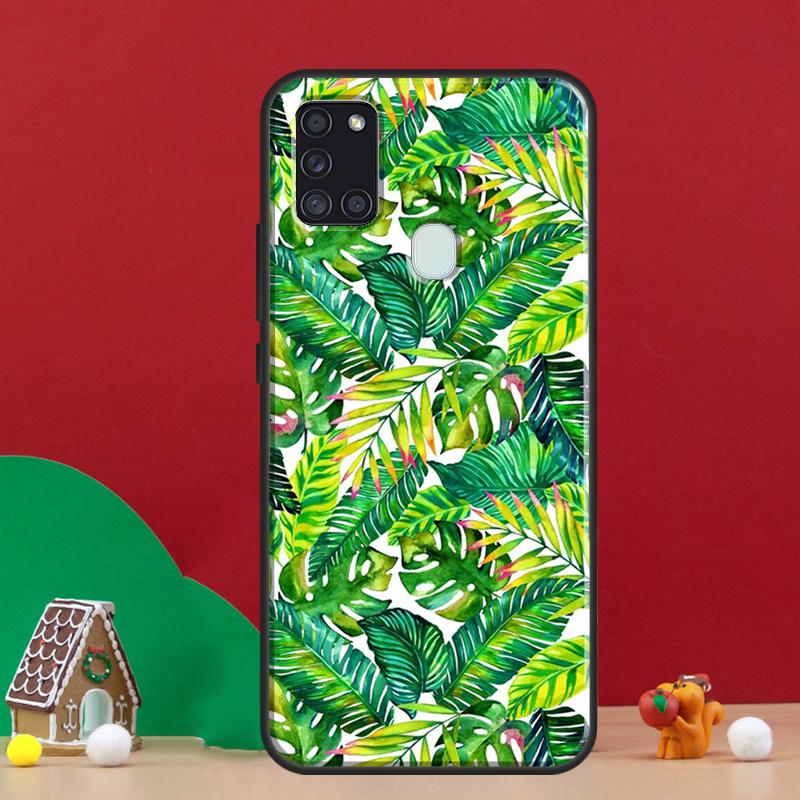 Tropical aloha Hibiscus pattern Cover For Samsung Galaxy A54 A34 A14 A32 A12 A22 A52 A72 A13 A33 A53 A50 A52S A51 A71 Back Case