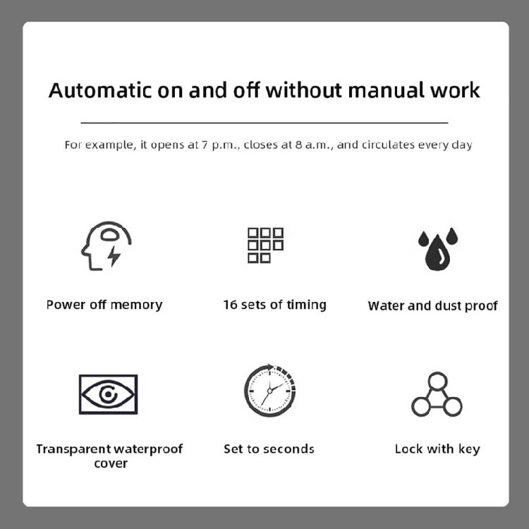 Программируемые цифровые реле времени Переключатели контроллера времени 220 В Водонепроницаемые для дома