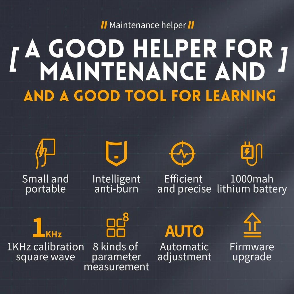 Мини-ручной цифровой осциллограф, 2,5 мвыб/с, 200 кГц, аналоговая полоса пропускания, 800 ВPP, поддержка обновления прошивки, выход ШИМ, DSO152