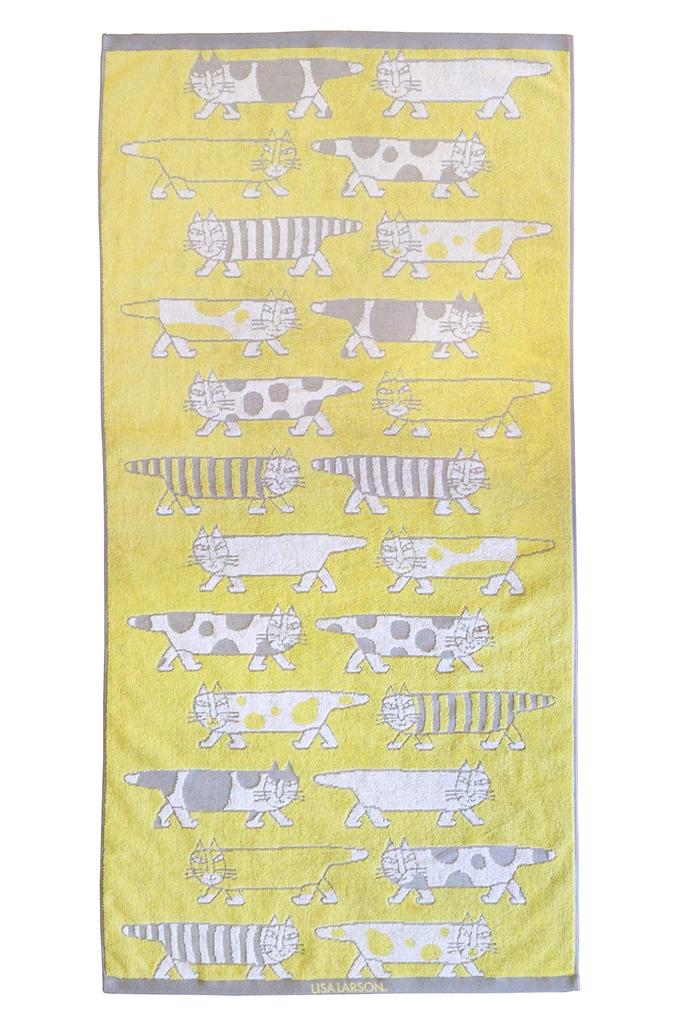 Marushin Lisa Larson Bath Various LISA Item 6805009300 Towel, Cats, 100% Cotton, LARSON, Gift, Birthday, Mother's Day, No.