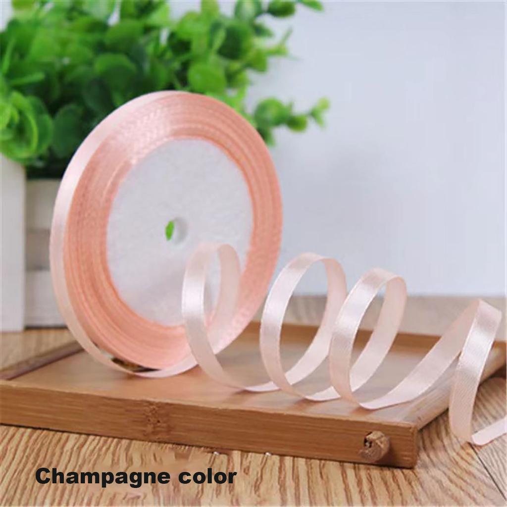 22 метра/рулон 6 мм шелковые атласные ленты для поделок бант ручной работы своими руками подарочная упаковка вечеринка свадьба декоративные