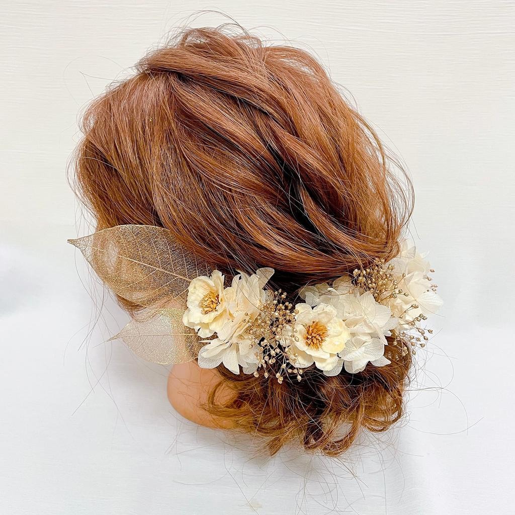 Головной убор из сухоцветов Японская одежда украшение для волос свадебная церемония церемония выпускной кимоно хакама свадебная гипсофила
