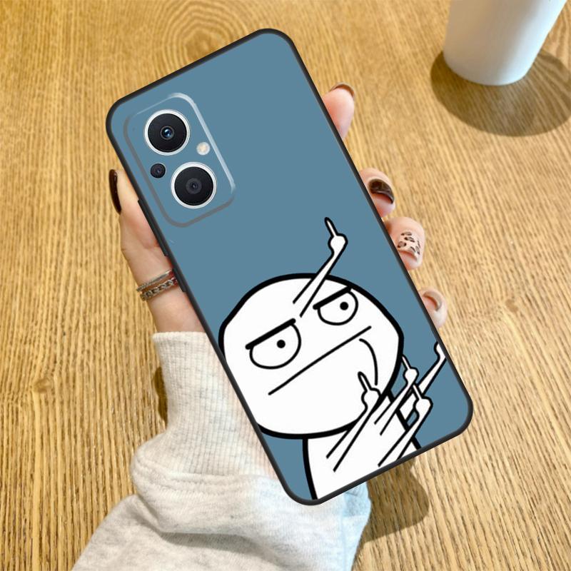 Смешной Мужчина Средний Палец Чехол Для OPPO Reno 14 F 10 11 12 13 Pro 13F 12F 11F 7 8 Lite OPPO Find X6 X5 X8 X9 Pro Чехол