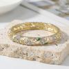Rhinestone Flower Crystal Bangle Hollow Women's Hand Bracelet  Jewelry Gifts