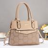 Stylish Women's Tote Bag In Elegant Black And Earthy Tones With Chic Design Features