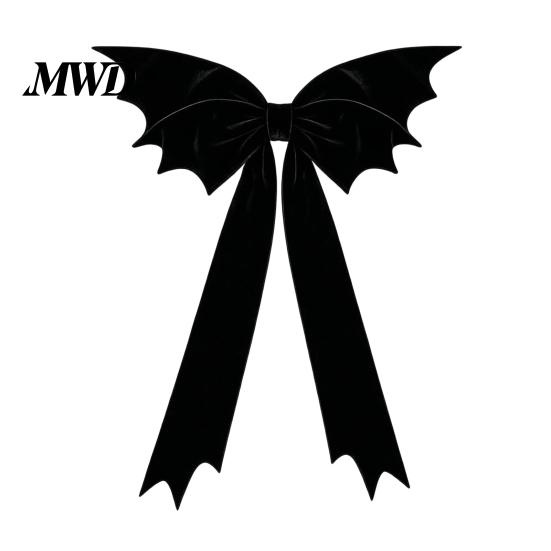 Reusable Holiday Hanging Decorations Halloween Bat Bow Garden Decor, Christmas Tree Topper Ornament Ornaments for Party, Spooky Decoration,