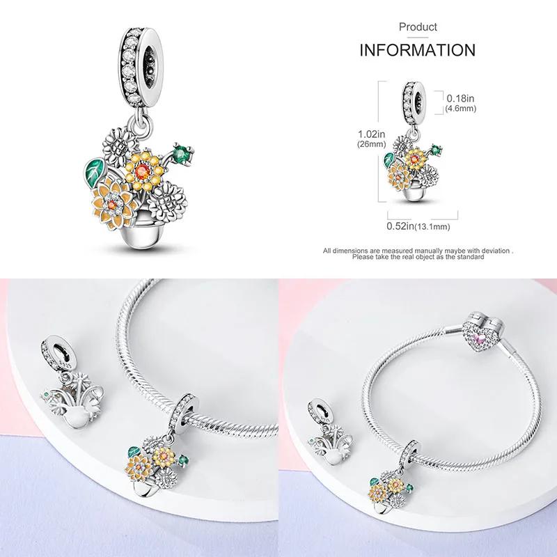 Charms Plata De Ley Evil Blue Eyes Copper Sun Star Elk Dinosaur Flower Charm Of Original Fits Women Anniversary Diy Jewelry