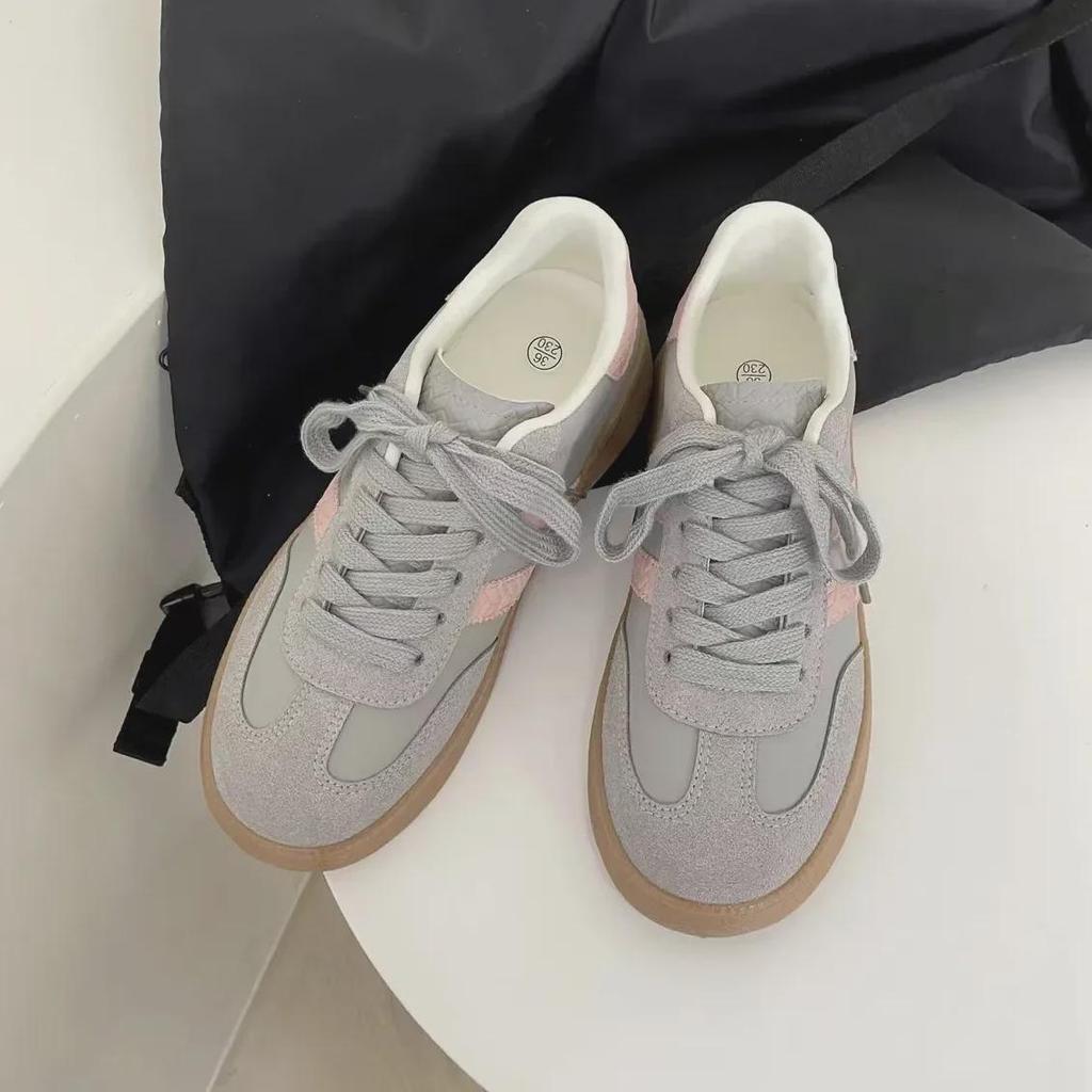 Женская повседневная обувь Dexun на плоской подошве весна/лето 2024 года в ретро-стиле Гонконга с низким верхом и водонепроницаемыми кроссовками Mango Head