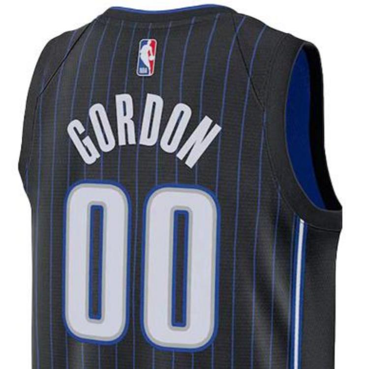 Nike Orlando Magic Aaron Gordon Number 00 Team Edition Swingman Jersey Мужской баскетбольный жилет Синий Черный AV4963-011