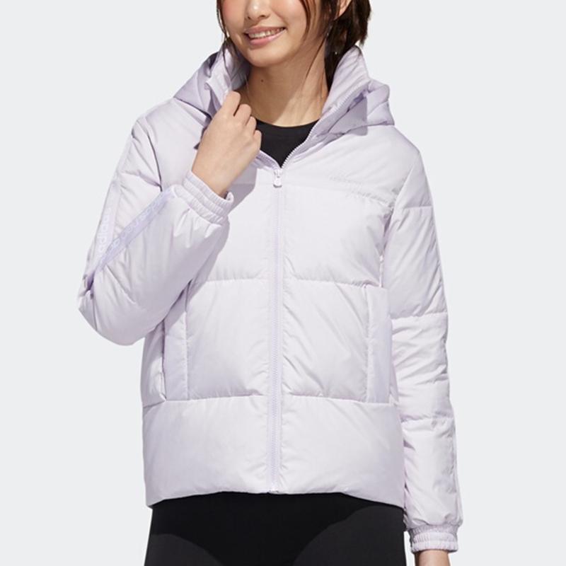 adidas Neo Hooded Warm Casual Down Jacket Men Outwear Light-Purple GJ8791