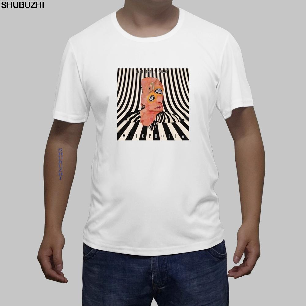 Print Tshirt Summer Short MenS Cage The Elephant Melophobia cotton Short Sleeve T Shirts MenS Fashion cotton euro size sbz4062