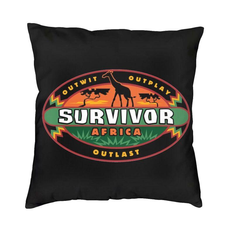 Reality TV Survivor Cushion Covers Sofa Home Decorative Square Throw Pillow Case 40x40cm