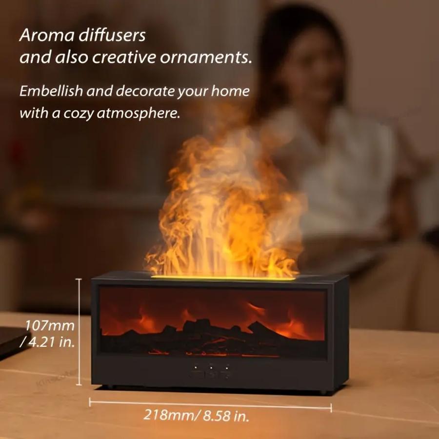 Xiaomi Имитация 3D пламени, машина для ароматерапии, увлажнитель с эфирными маслами, с таймером и дистанционным управлением, диффузор для света и ароматерапии
