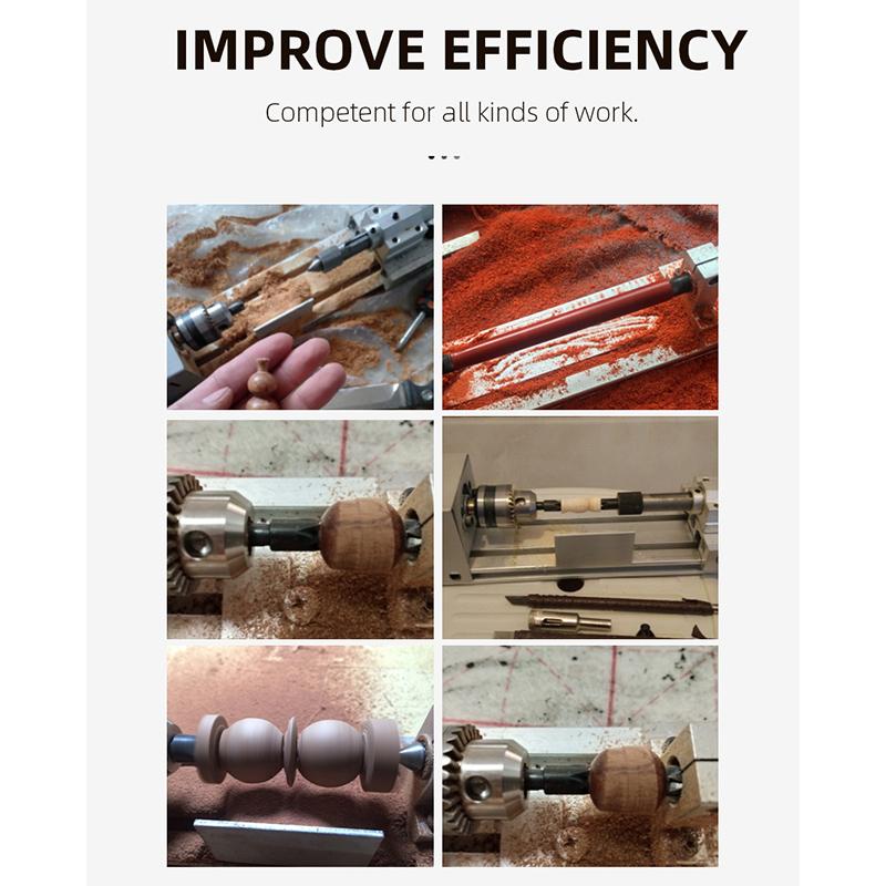 Мини-токарный станок DC12-24V Инструменты Станок для бусин Деревообработка Сделай сам Миниатюрный токарный станок с насадкой для резьбы по дереву Деревотокарный станок