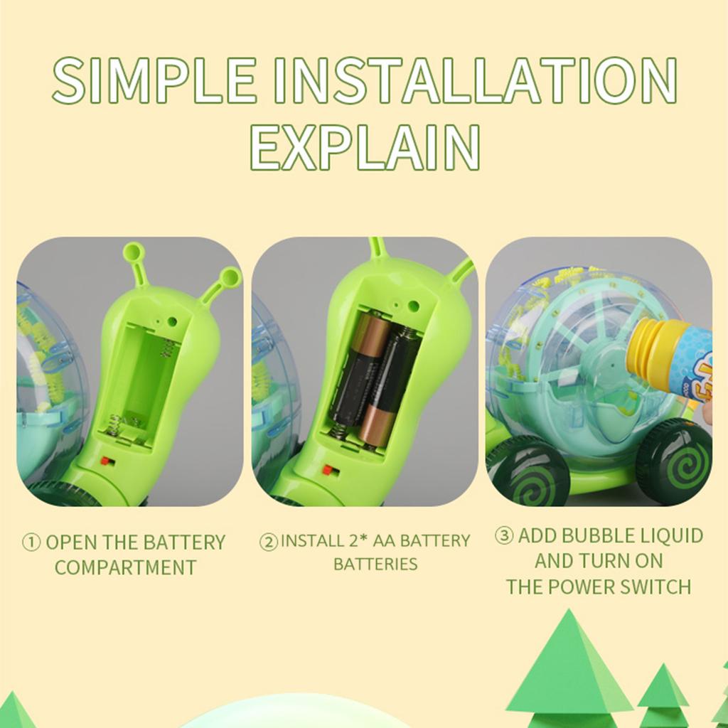 Игрушка-газонокосилка-пузырь для малышей со светодиодной подсветкой, устойчивая к падению летняя уличная ручная игрушка-пузырь