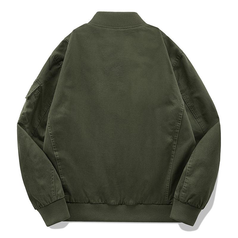 Весенняя хлопковая куртка-бомбер, мужская, весна-осень, американская повседневная, свободная, бейсбольная, джерси, тонкая, инструментальная куртка