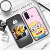 JM31 Миньон мультфильм черный мягкий чехол для OPPO Reno 8 6 5 4 Pro Plus Find X3 A17 A3 A31 A38 A40 A53 A54 A55 A74 A76 A78 A77 A80 A94 A95 A96 Lite