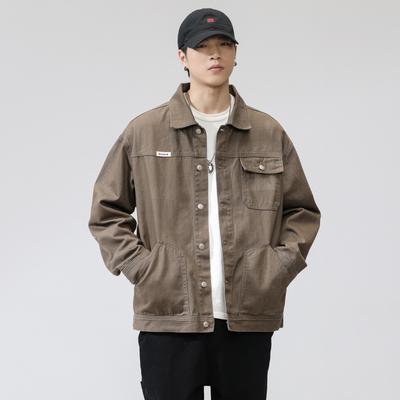 Мужская куртка Весна Повседневный Топ Корейская версия Tide Turn Collar