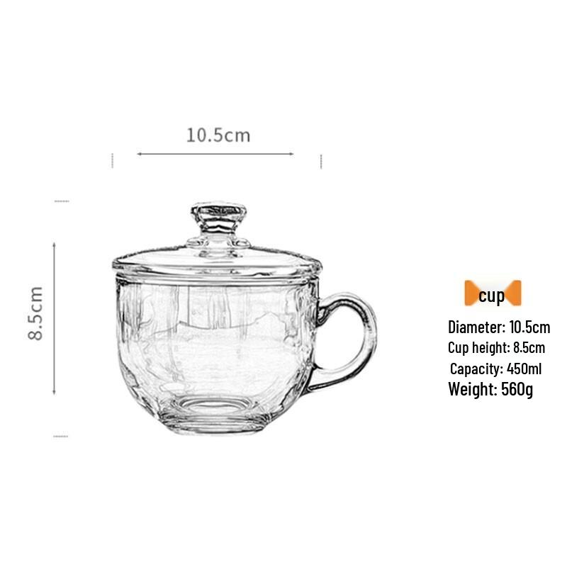 Стеклянная кружка для питья с принтом коровы, с крышкой и ложкой