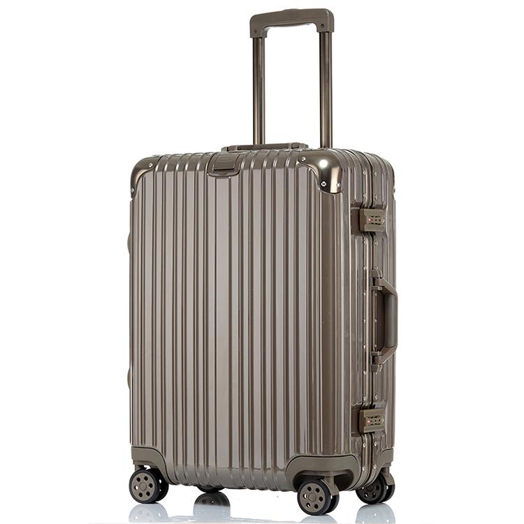 Ultralight Aluminum Frame Trolley: 20-Inch Carry-On & 24/26/29-Inch Large Capacity Travel Suitcases