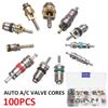 100 шт./кор. автомобильный автоматический AC/C клапанный сердечник для R134A клапаны кондиционирования воздуха Ассортимент комплект