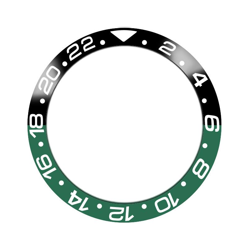 Модный керамический корпус часов с безелем GMT, внешний диаметр 38 мм, внутренний диаметр 30,8 мм