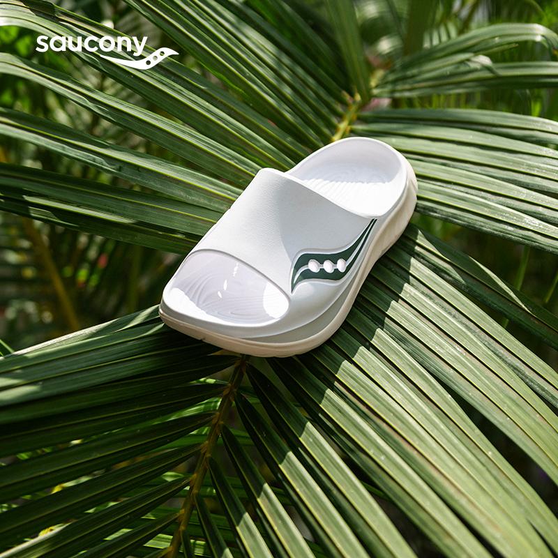 SAUCONY Бестселлер Расслабляющие Спортивные Бесшумные Нескользящие Устойчивые к запаху Защищающие от натирания Быстросохнущие Антибактериальные Массажные Шлепанцы Унисекс Сандалии S28903-4