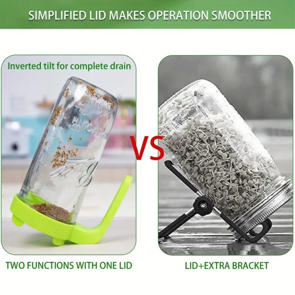 Сетчатые крышки для проращивания Пластиковая крышка-сито Пищевой проращиватель для проращивания ростки