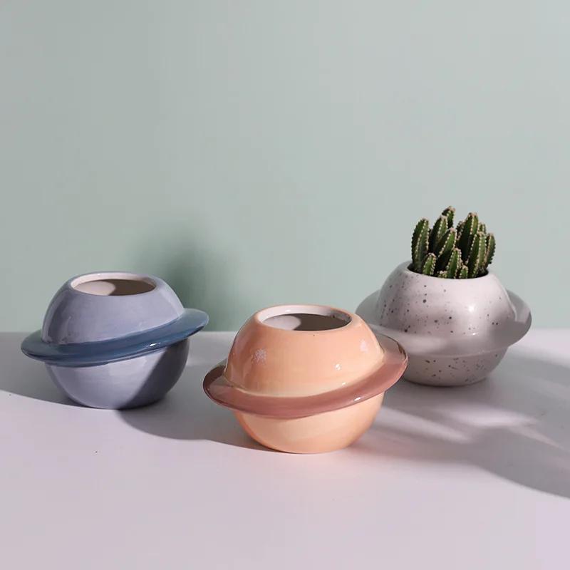 Plant Pot Planet Ceramic Flower Pot Groot Vase Cachepot for Flowers  Home Decorations Balcony Orchard and Garden Desktop Decor