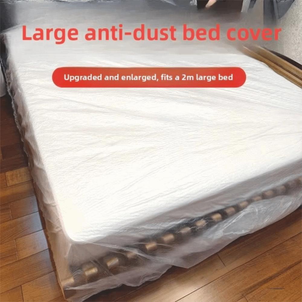3Pcs Waterproof Disposable Bed Dust Cover Transparent Appliances Masking Film Home Use