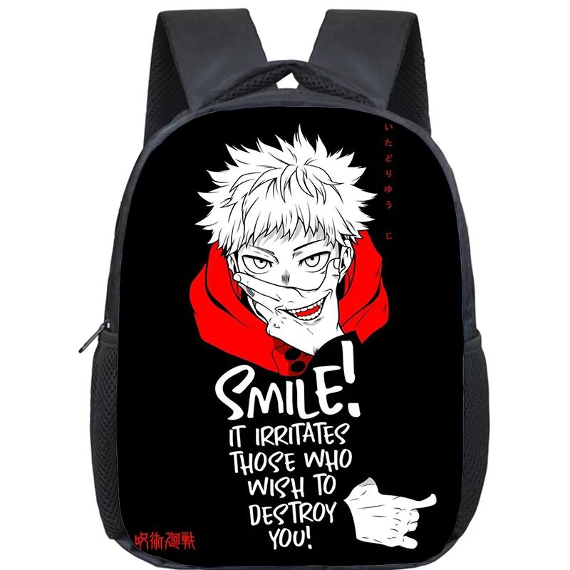 Аниме Jujutsu Kaisen Рюкзак Мальчики Девочки Детский Сад Сумка для Книг Детские Школьные Сумки Манга Gojo Satoru Yuji Itadori Рюкзак Подарок