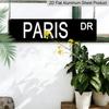 1 шт. Винтажная алюминиевая табличка "PARIS", 15,7×3,94 дюйма, Водонепроницаемый и пылезащитный настенный декор для дома, бара, кафе, паба, ресторана, Ретро Железное Арт-Постер для