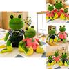 Cute Cartoon Frog Plush Toy Soft Crystal Velvet Stuffed Animal Gift For Kids 30cm 40cm 50cm