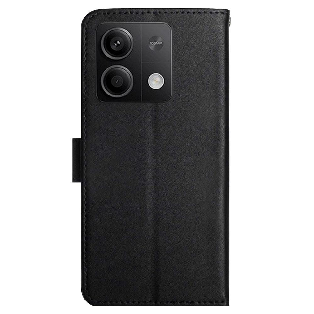 HT02 For Xiaomi Redmi Note 13 Pro 4G/Poco M6 Pro 4G Wallet Case Genuine Cow Leather Stand Cell Phone Cover