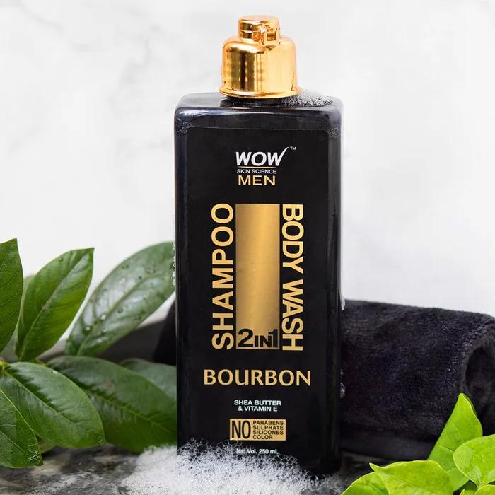 Wow Skin Science Bourbon 2-in-1 Shampoo + Body Wash 250ml