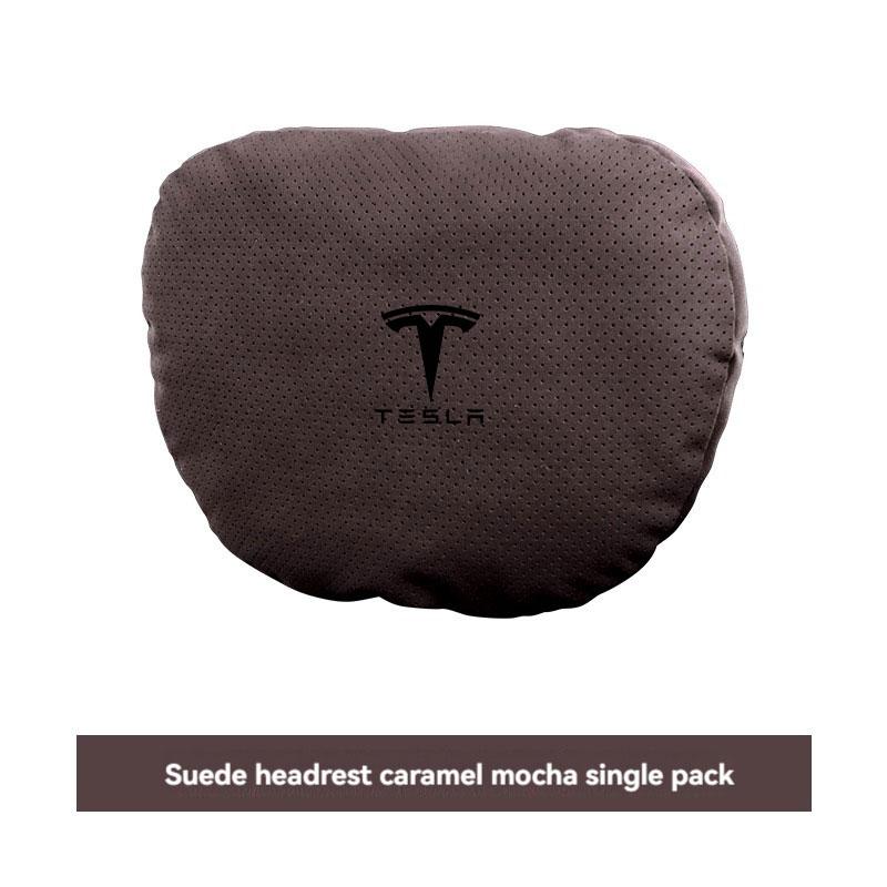 AMM1 For Tesla Model 3 Y X S Neck Pillow Headrest Pillow Automobile Seat Neck Rest Auto Seat Head Support Pillow Car Accessories
