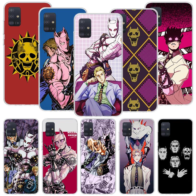 Чехол для телефона JoJo Adventure Killer Queen для Samsung Galaxy A52 A32 A22 A12 A02S A50S A30S A51 A31 AA71 Note 20 Ultra 10 S10 Plus
